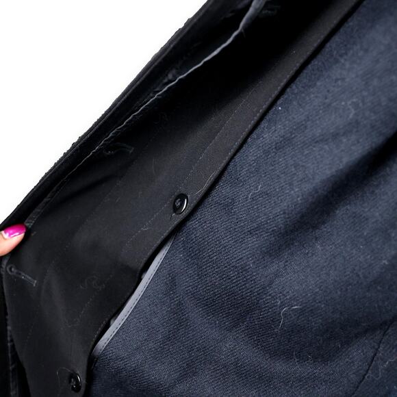 Gallery Woman Black Overcoat | Women’s 16W | Removable Liner Long Coat - Picture 8 of 12